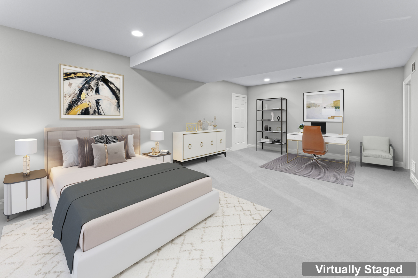 1546 Midway Lane Glenview, IL 60026 - Photo 39 of 46 a spacious bedroom with a bed and window