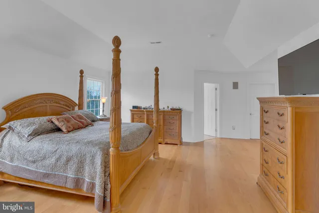 a view of hallway with a large window