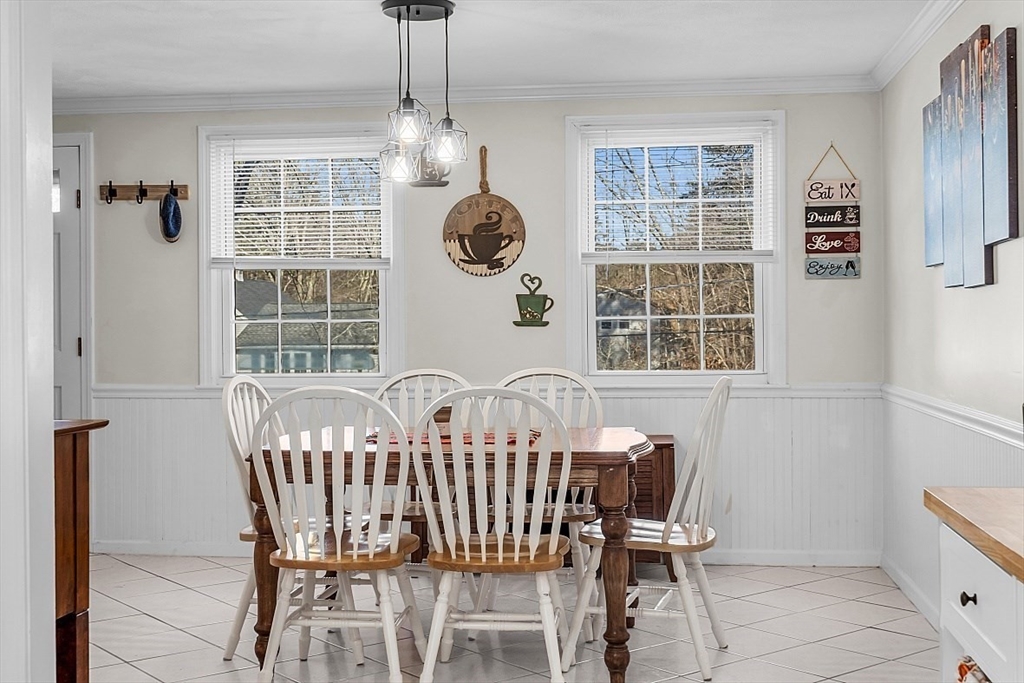 24 Edward Road Townsend, MA 01469 - Photo 19 of 38 a view of a dining room with furniture window and outside view