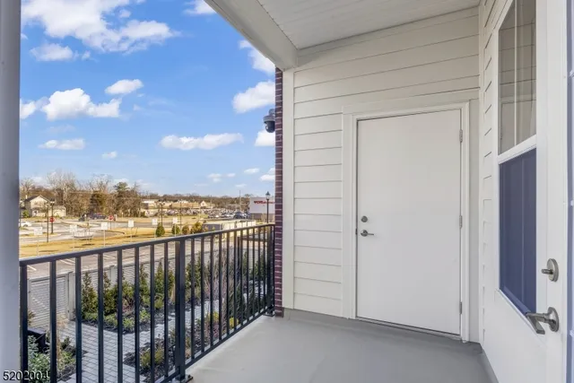 a view of city from balcony