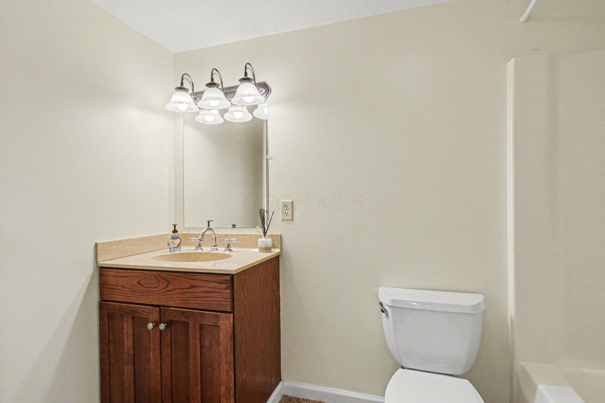 1855 Spring Valley Road London, OH 43140 - Photo 30 of 54 Located across from the den/office this lower level full bath has a bathtub/shower.