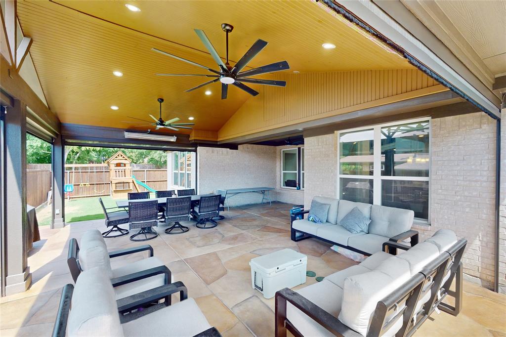 1997 Kieva Place Allen, TX 75013 - Photo 36 of 40 Covered state of the art patio, vey cozy
