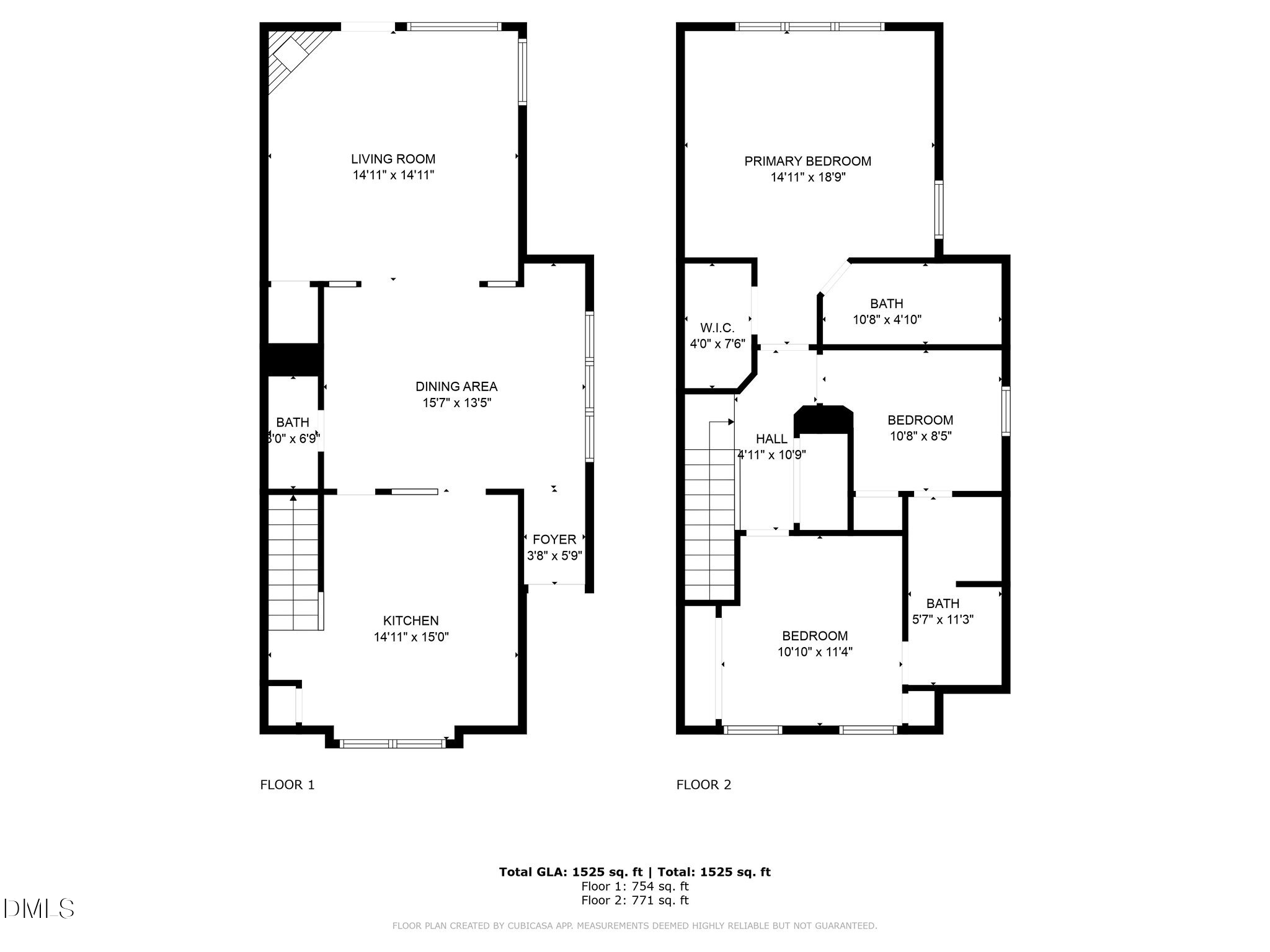 6626 Clarksburg Place Raleigh, NC 27616 - Photo 25 of 25 a picture of a floor plan