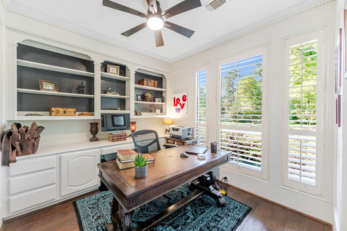 13303 Lost Creek Road Tomball, TX 77375 - Photo 19 of 50 a view of a workspace with furniture and a window