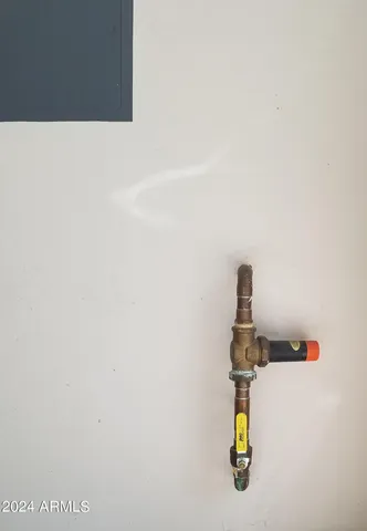 a close view of door lock