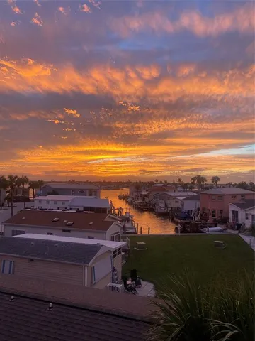 a view of city and ocean