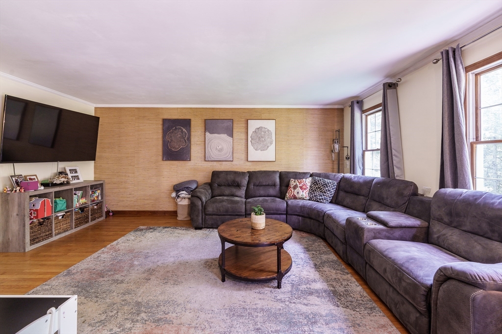 36 Old House Road Montgomery, MA 01085 - Photo 6 of 42 a living room with furniture and a flat screen tv