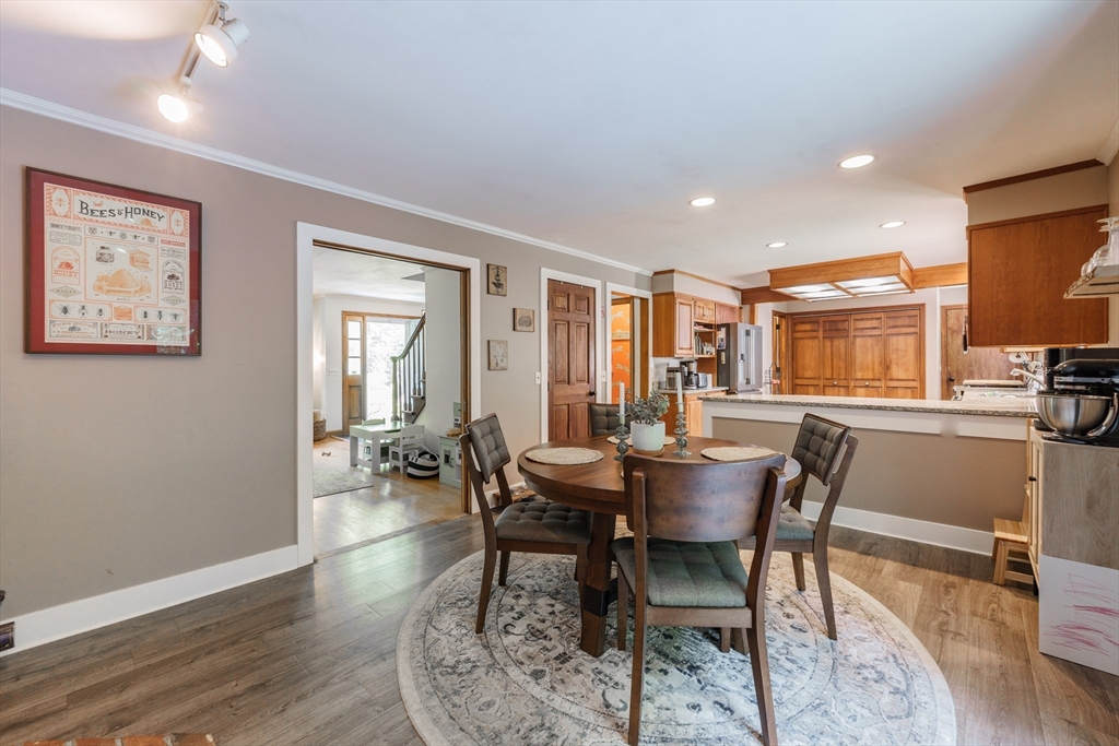 36 Old House Road Montgomery, MA 01085 - Photo 10 of 42 a dining room with furniture and wooden floor