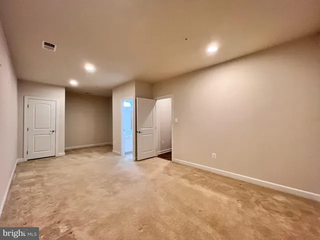 a view of an empty room