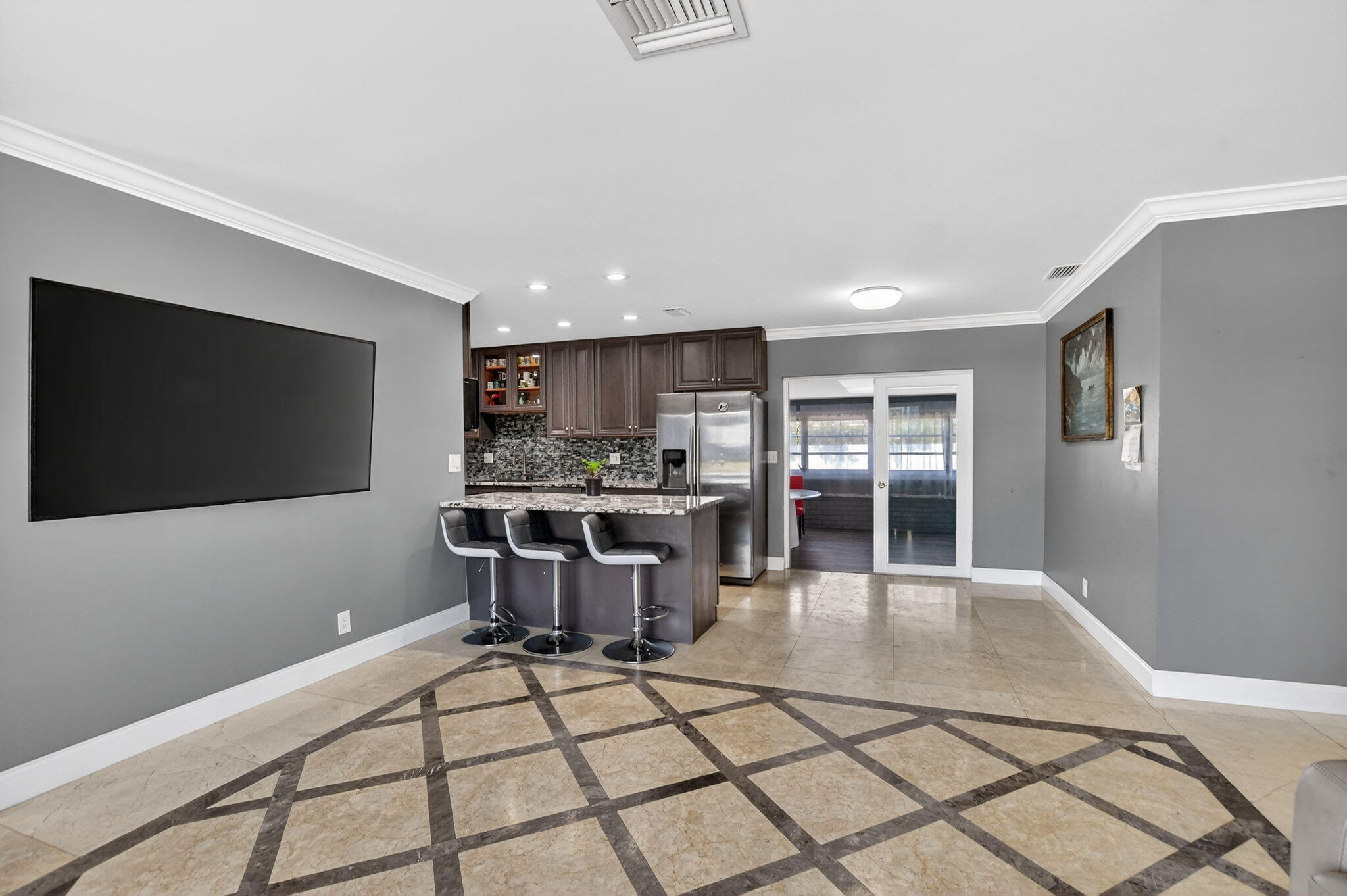 257 Southwest 5th Street Boca Raton, FL 33432 - Photo 8 of 61 Living Room & Dining Area