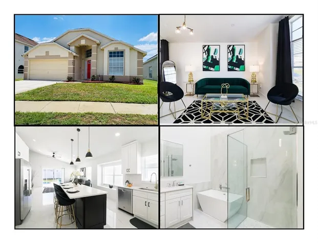 a view of kitchen with sink and cabinets