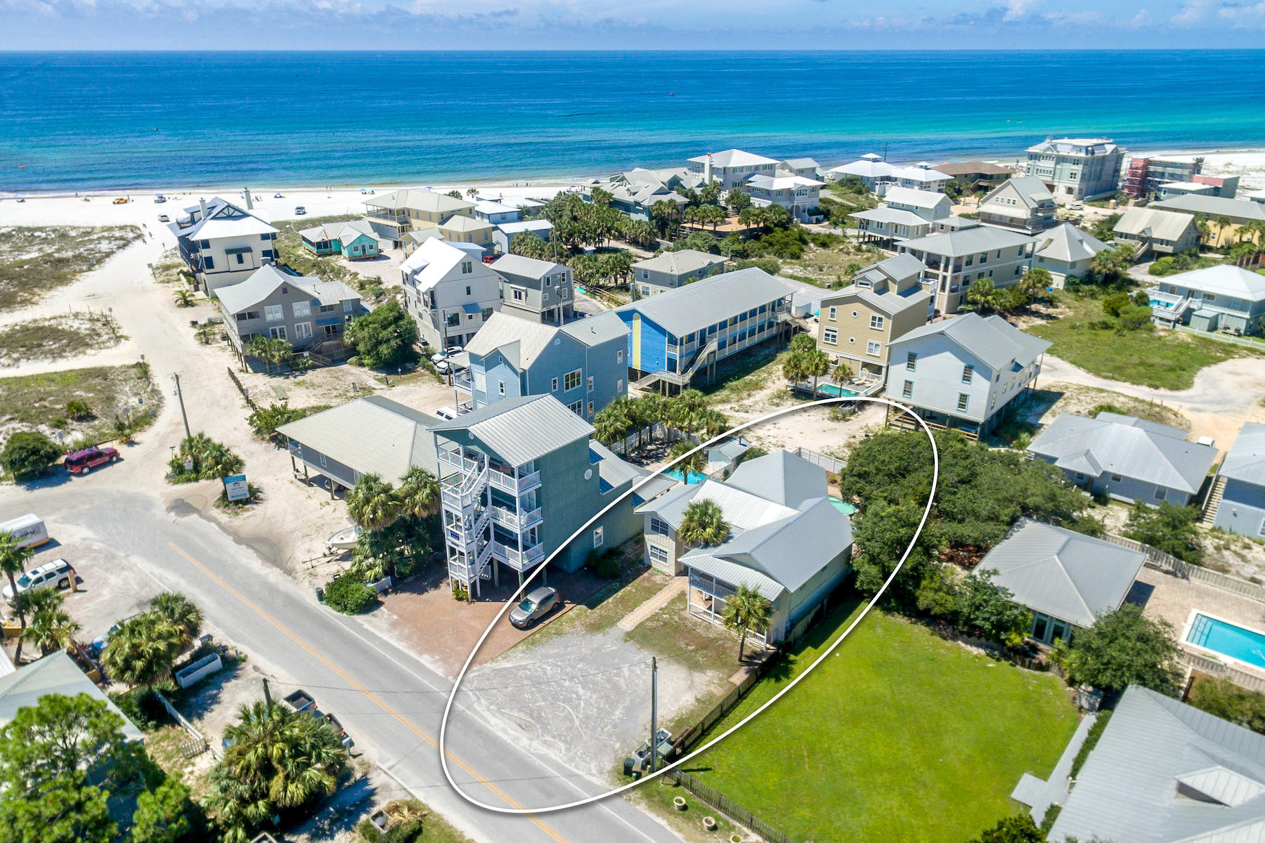 522 Defuniak Street, Unit 30A Santa Rosa Beach, FL 32459 - Photo 1 of 46 an aerial view of residential houses with outdoor space