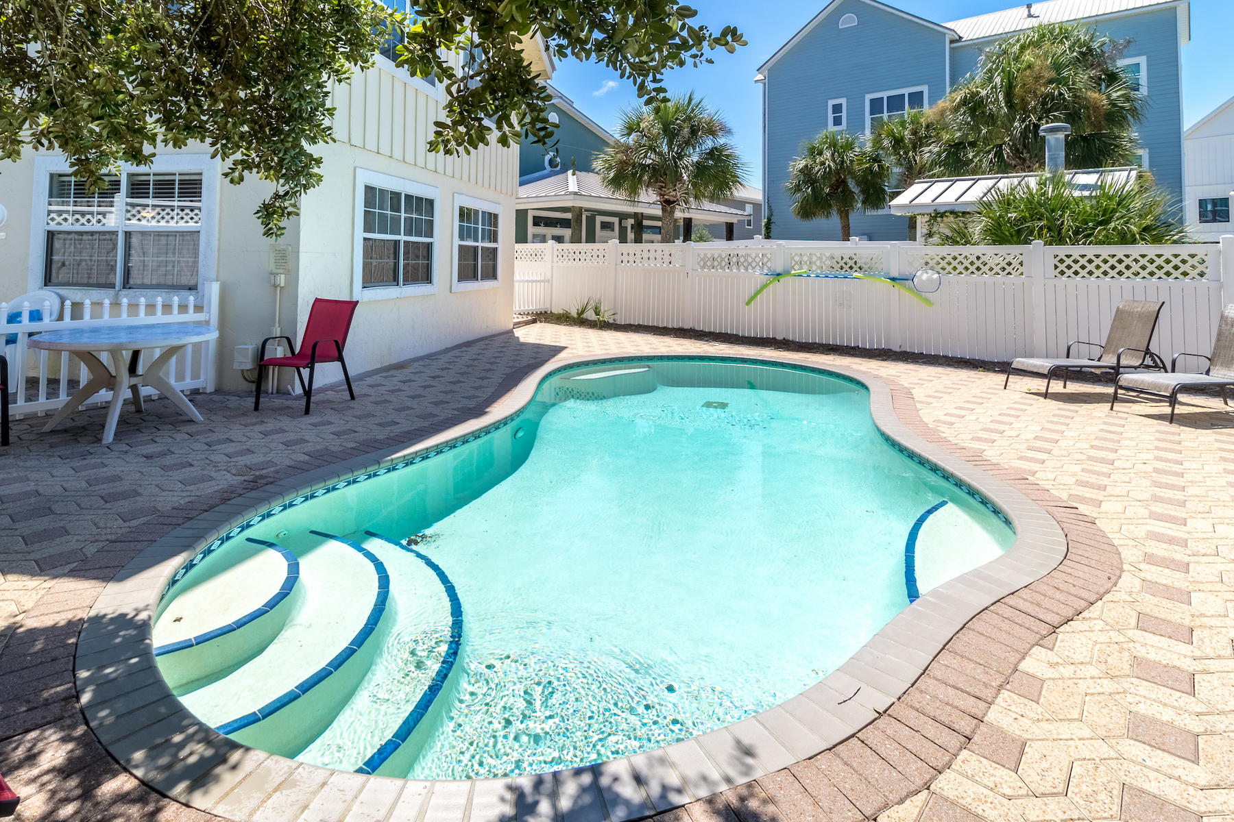 522 Defuniak Street, Unit 30A Santa Rosa Beach, FL 32459 - Photo 19 of 46 an aerial view of a house with swimming pool and patio