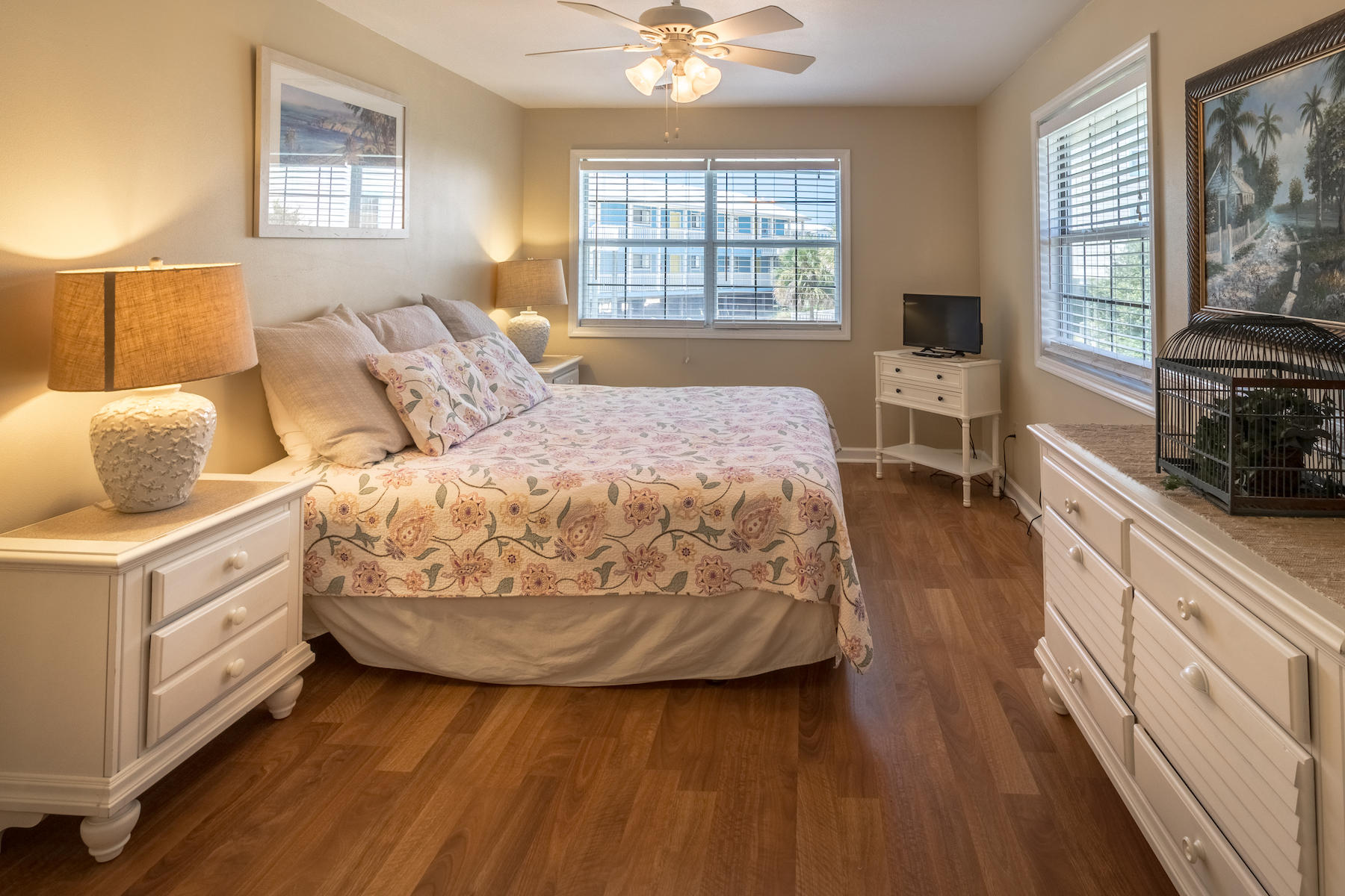 522 Defuniak Street, Unit 30A Santa Rosa Beach, FL 32459 - Photo 38 of 46 a bedroom with a bed and a large window