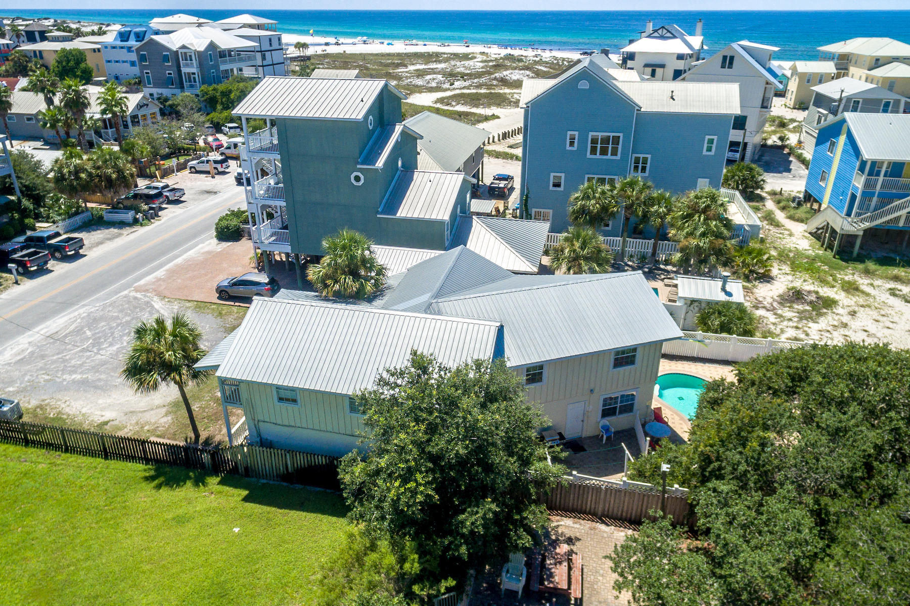 522 Defuniak Street, Unit 30A Santa Rosa Beach, FL 32459 - Photo 10 of 46 an aerial view of a house with a garden