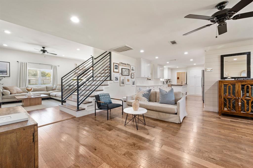 504 Main Street Roanoke, TX 76262 - Photo 6 of 40 a living room with furniture and wooden floor