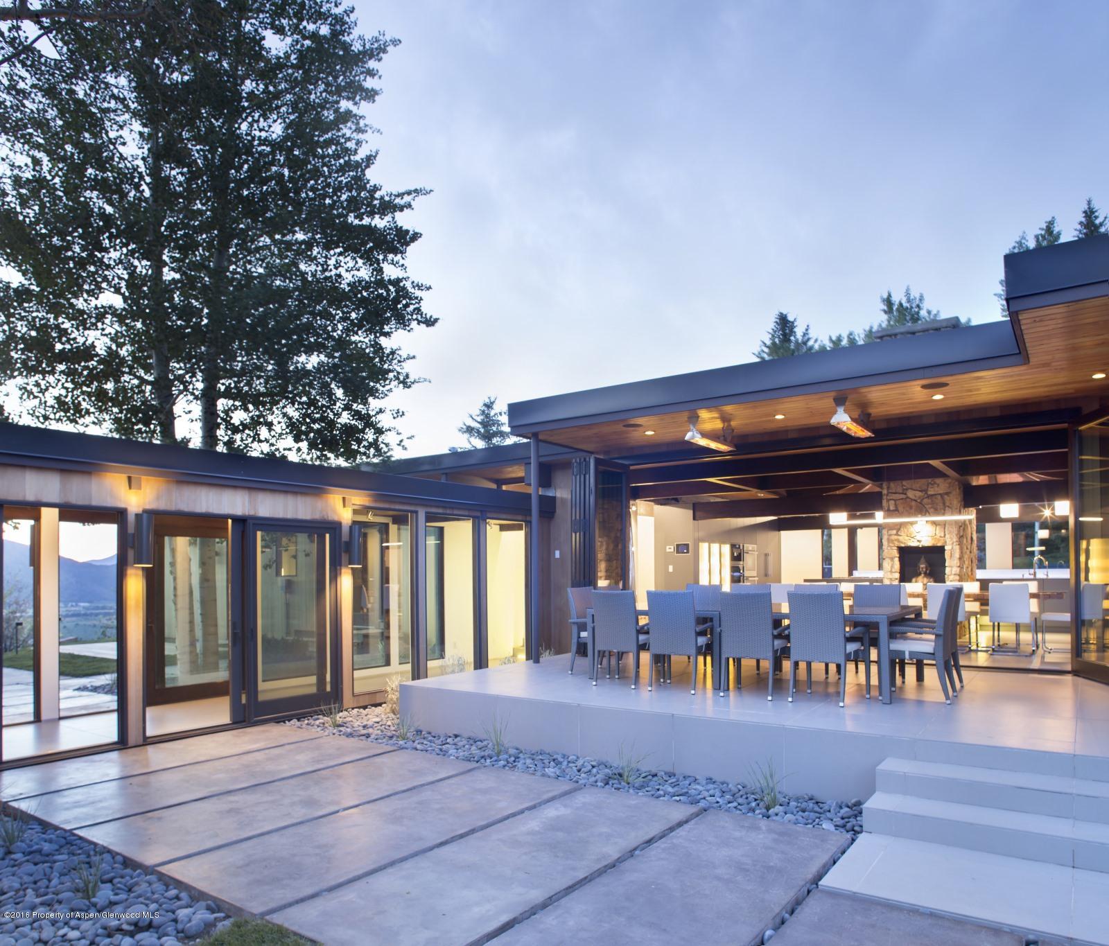 2116 McLain Flats Road Aspen, CO 81612 - Photo 17 of 42 Ext. Dining Evening