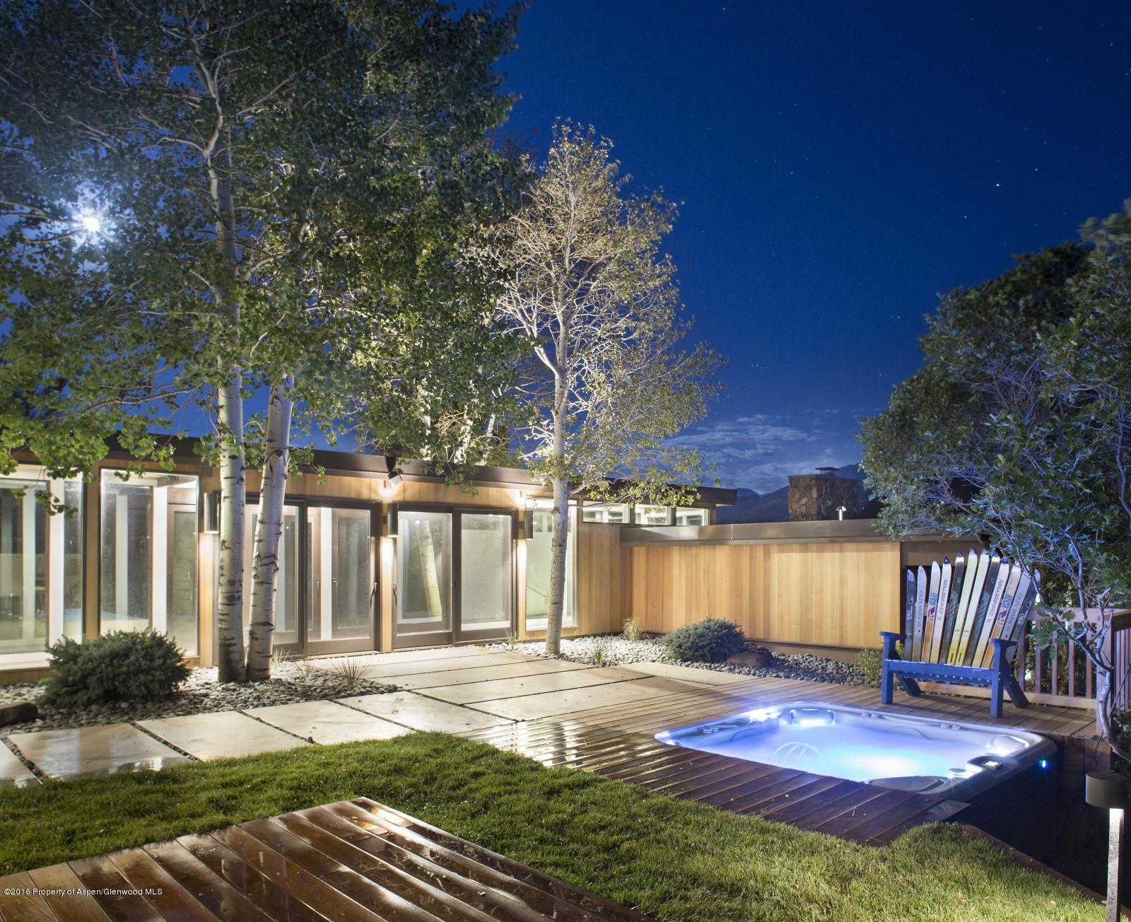 2116 McLain Flats Road Aspen, CO 81612 - Photo 36 of 42 Hot Tub Evening Summer