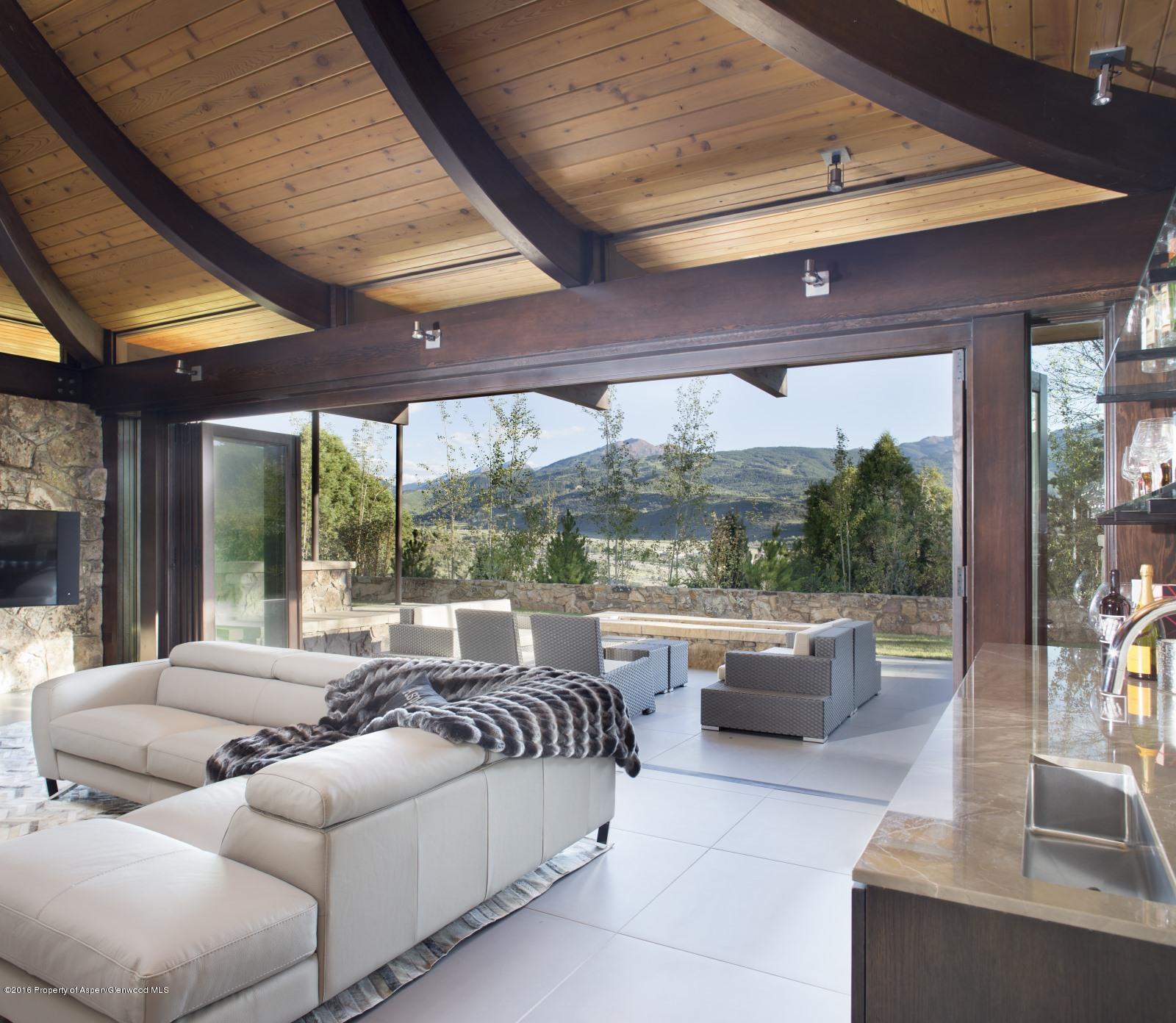 2116 McLain Flats Road Aspen, CO 81612 - Photo 5 of 42 Living & Deck Summer