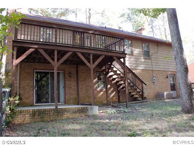 216 Chasnell Road Chesterfield, VA 23236 - Photo 21 of 23 a view of a house with a wooden deck