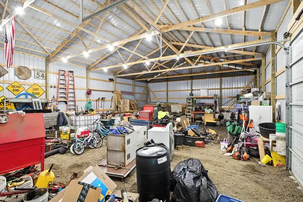 a view of a storage room with lots of stuff