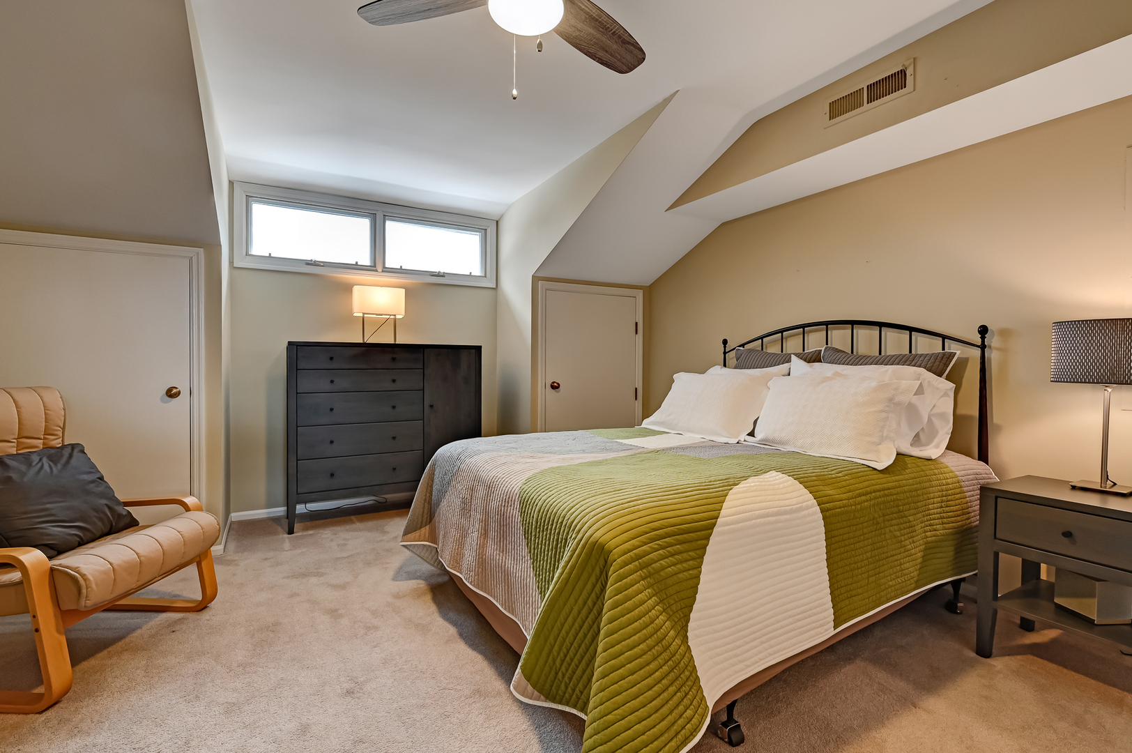 1208 Indian Trail Road, Unit 3E Hinsdale, IL 60521 - Photo 15 of 24 a bedroom with a bed and a fireplace