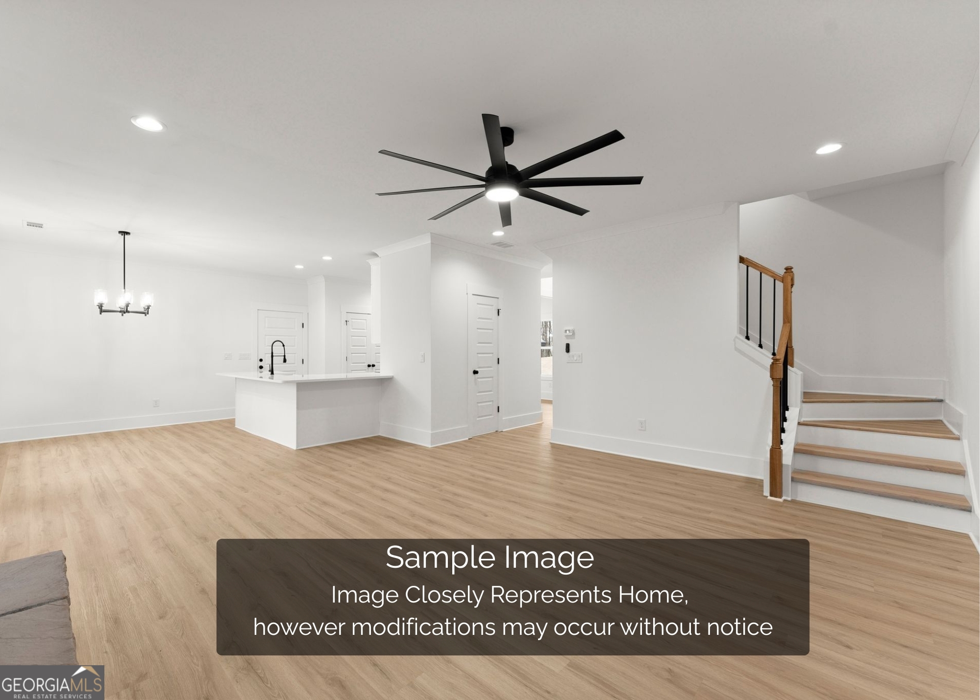 253 Fox Valley Road Clarkesville, GA 30523 - Photo 3 of 8 a view of kitchen with sink and wooden floor