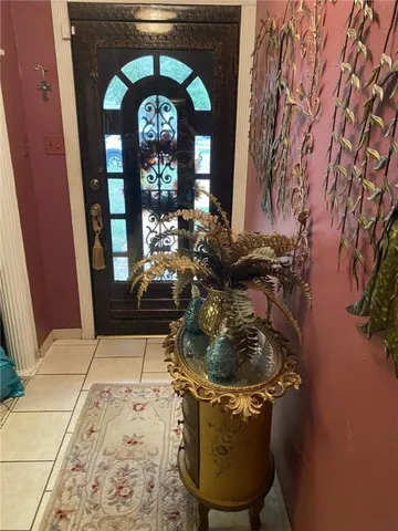 a living room with a fireplace