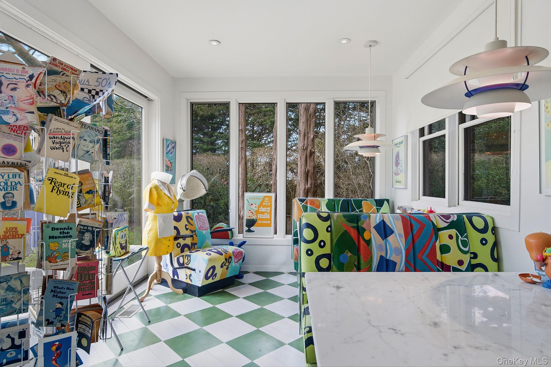 60 Skimhampton Road East Hampton, NY 11937 - Photo 16 of 37 a living room filled with furniture and a floor to ceiling window