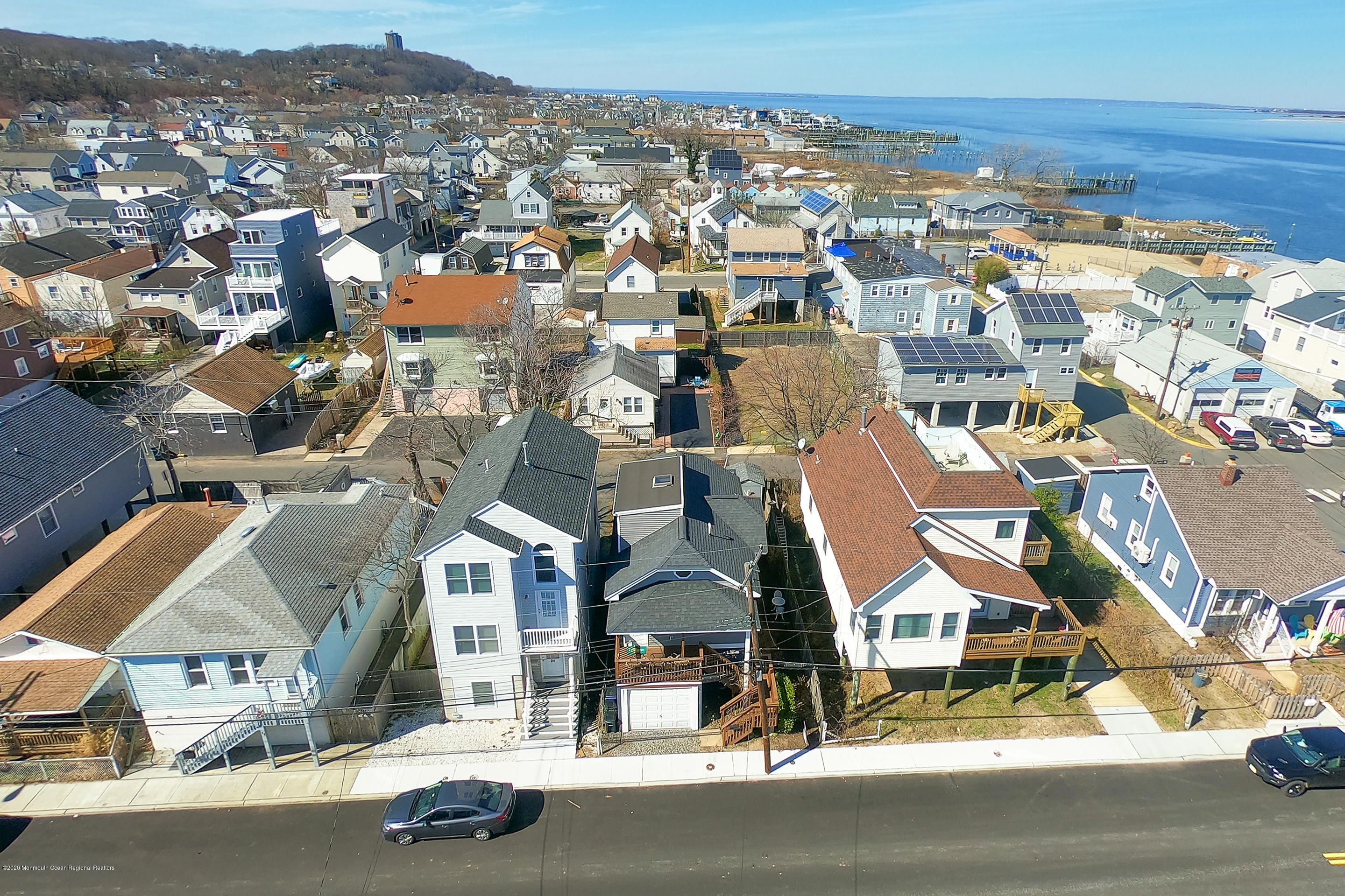 22 Cornwall Street Highlands, NJ 07732 - Photo 23 of 24 an aerial view of residential houses and street