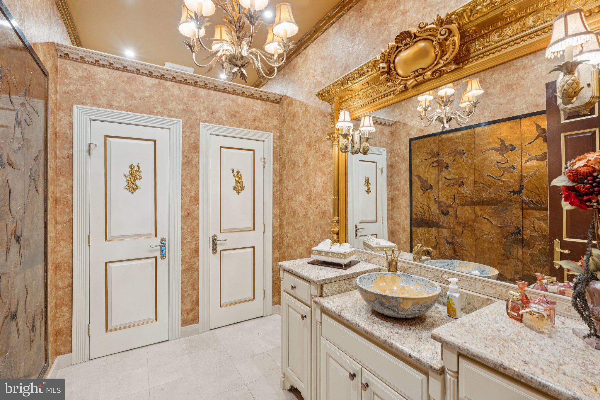 423 Seneca Road Great Falls, VA 22066 - Photo 17 of 54 His and Hers Powder Rooms