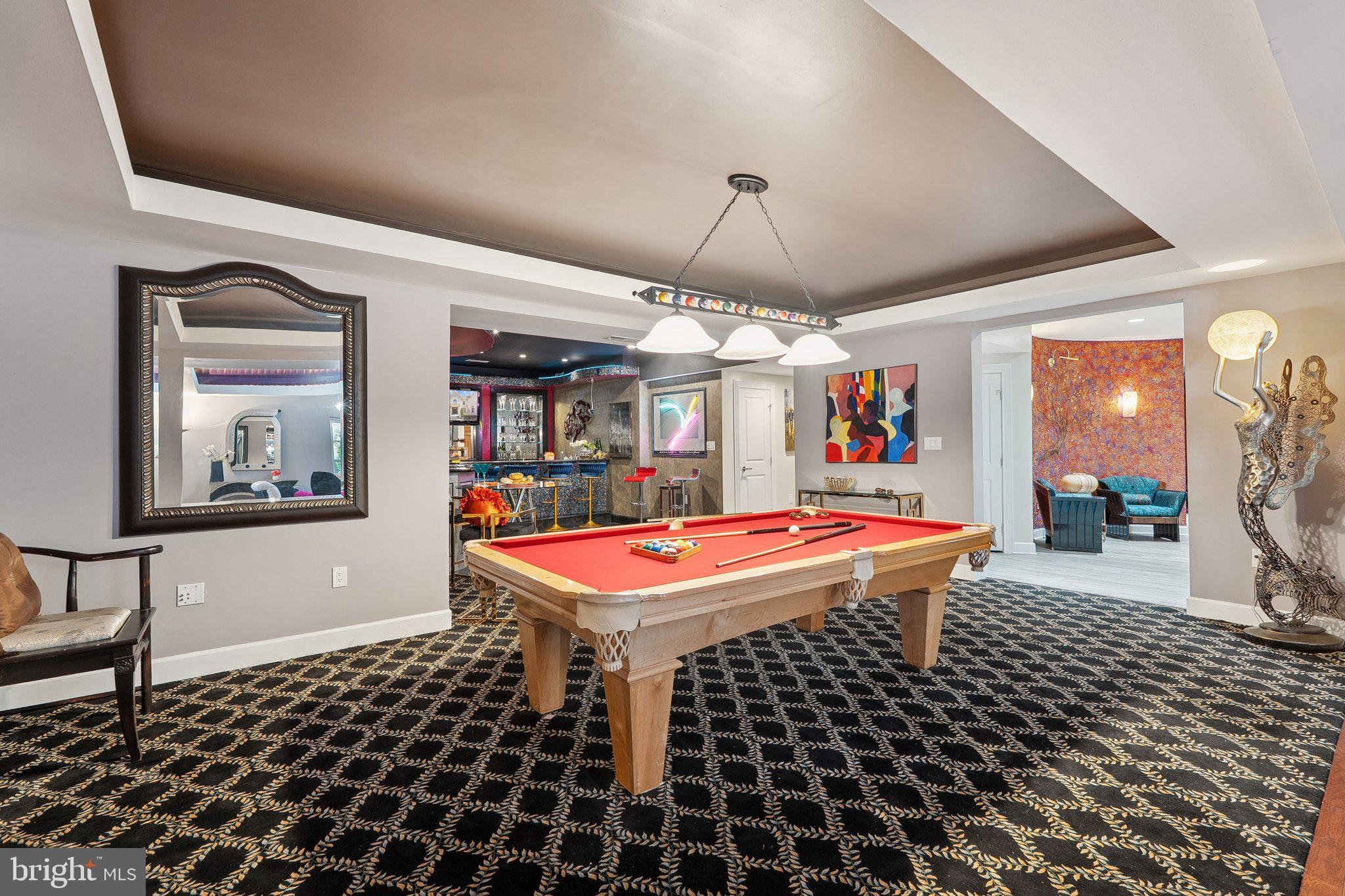 423 Seneca Road Great Falls, VA 22066 - Photo 39 of 55 a room with pool table and windows