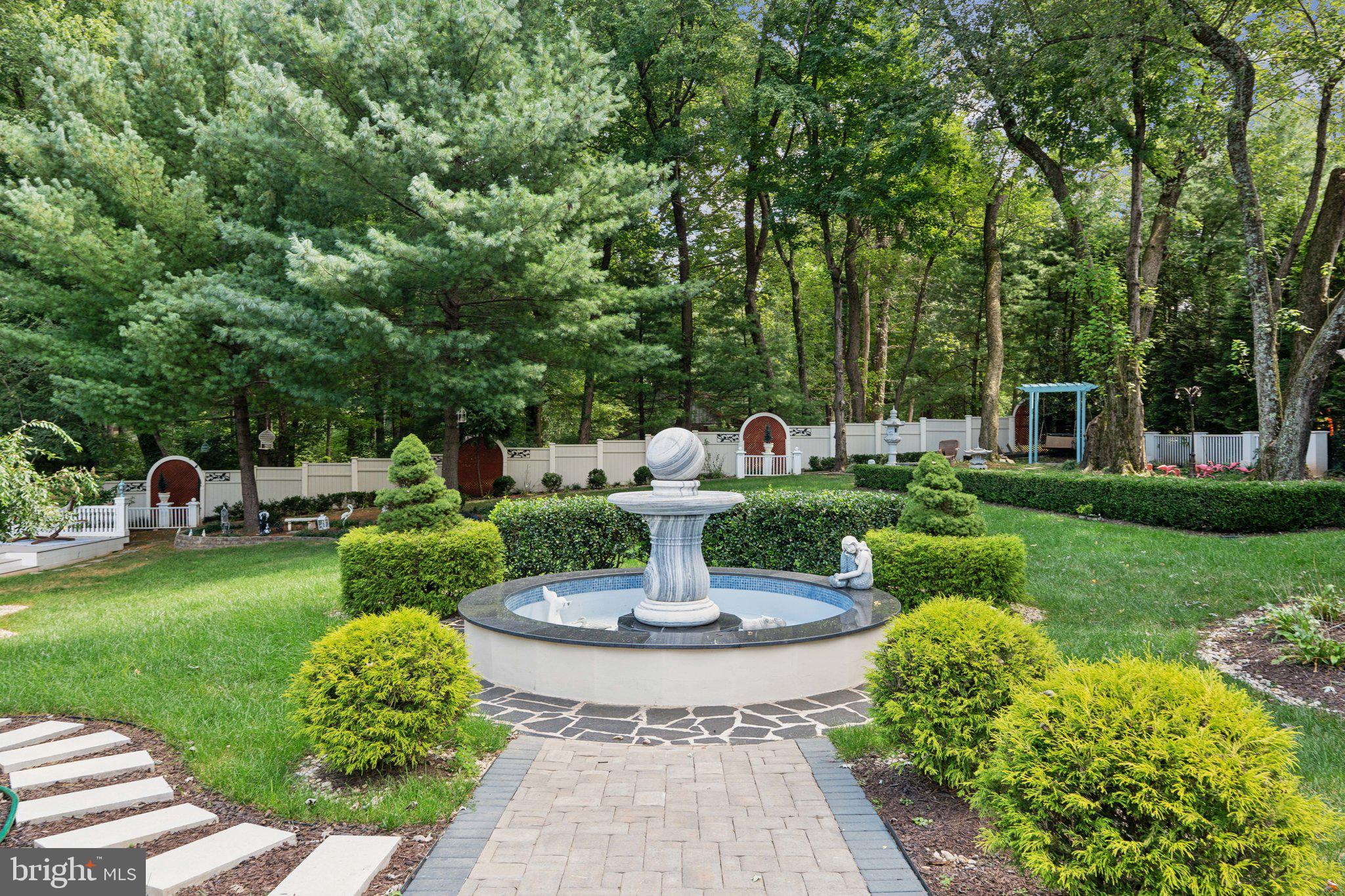 423 Seneca Road Great Falls, VA 22066 - Photo 47 of 54 a view of a garden with plants and trees