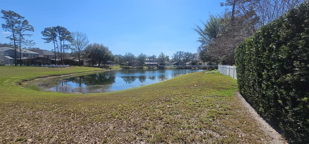 124 Spring Glen Drive DeBary, FL 32713 - Photo 36 of 40 a view of a water pond with trees in the background