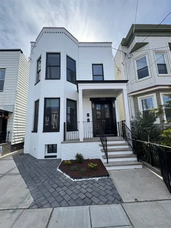a front view of a house