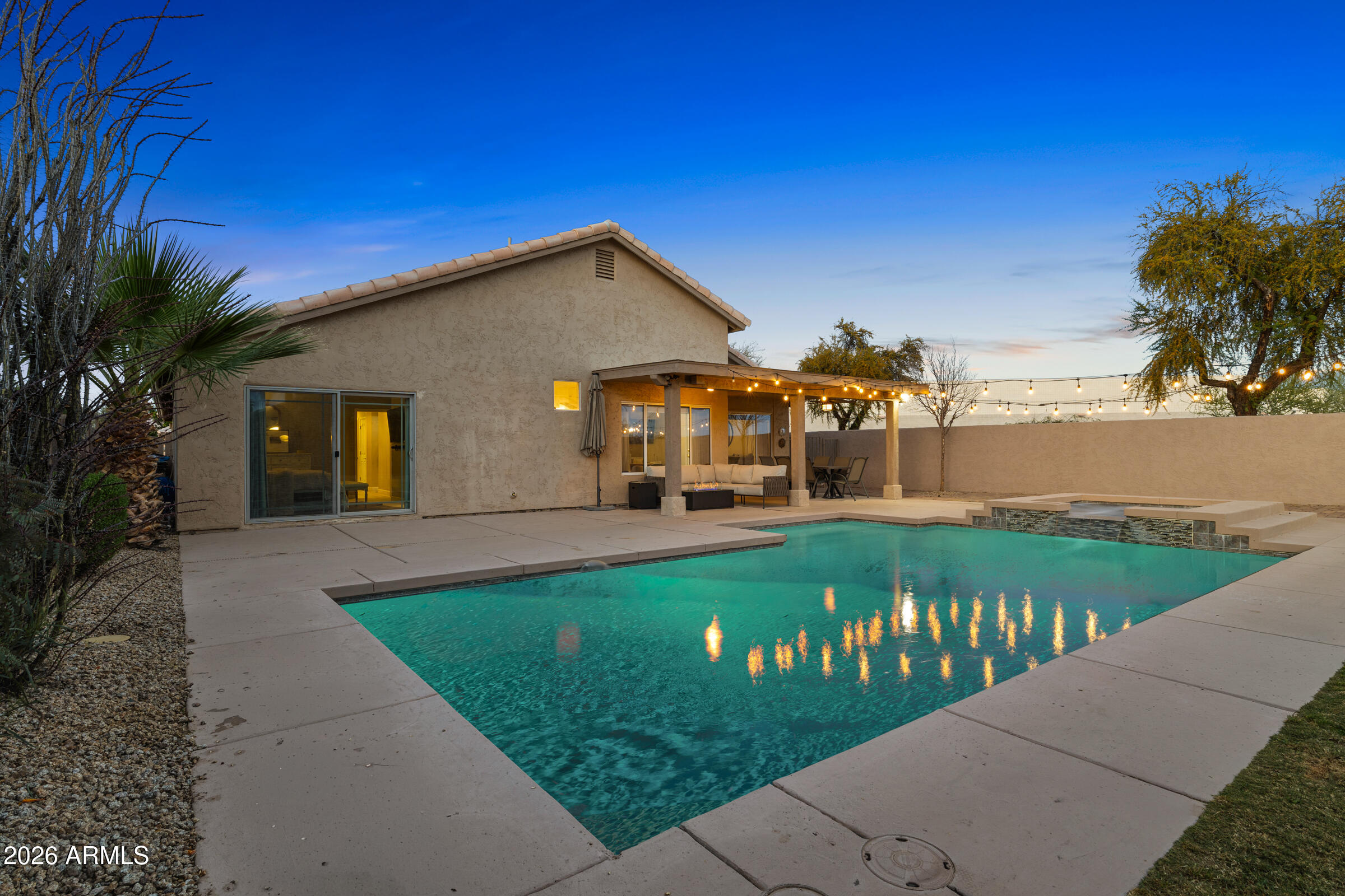 4629 East Gold Poppy Way Phoenix, AZ 85044 - Photo 36 of 46 a view of a house with a yard