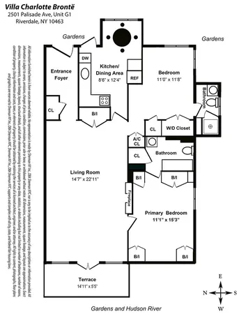 $899,000 | 2501 Palisade Avenue, Unit G1 | Spuyten Duyvil