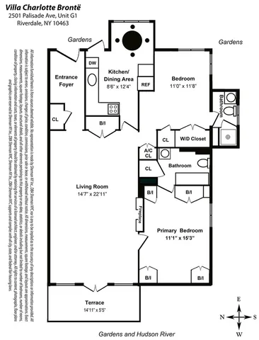 $949,000 | 2501 Palisade Avenue, Unit G1 | Spuyten Duyvil