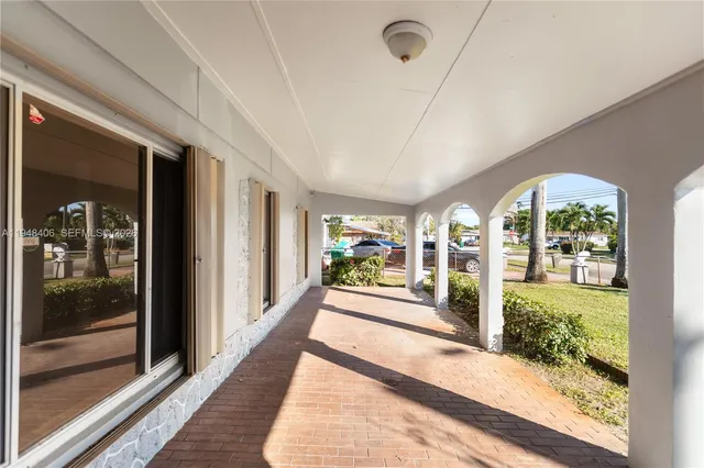 a view of a entryway door front of house