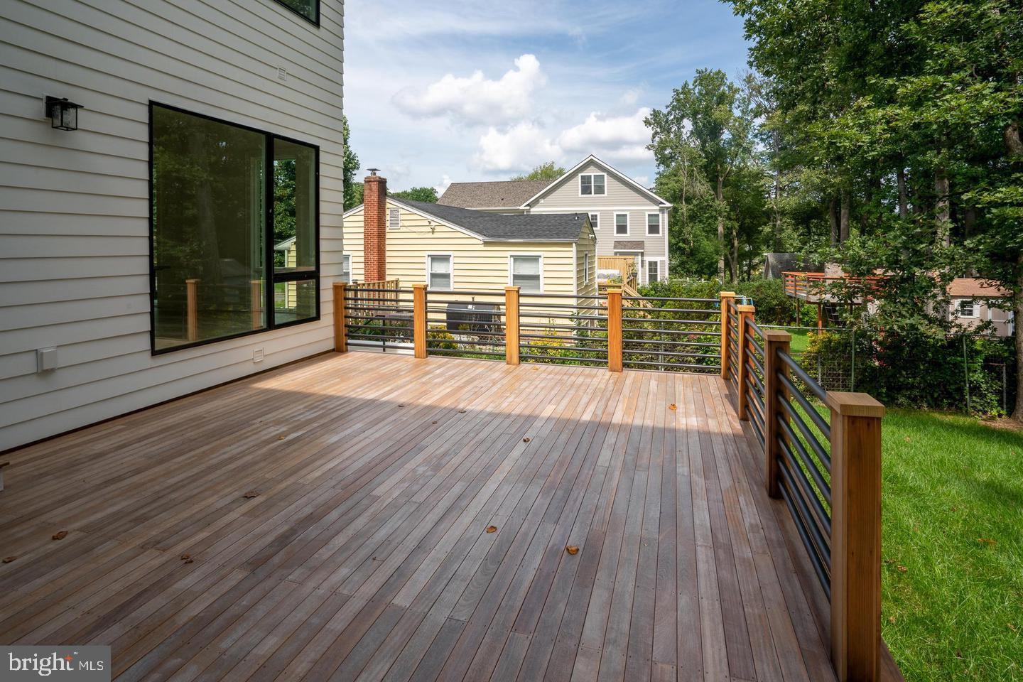 110 Tapawingo Road Southwest Vienna, VA 22180 - Photo 5 of 69 Mahogany decking, steel handrails