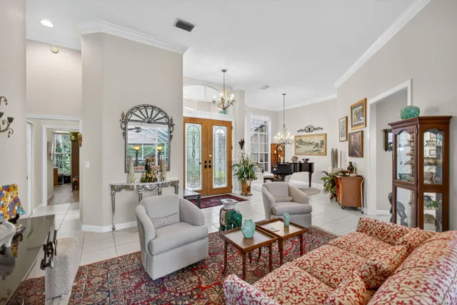 a room with furniture and a chair