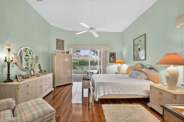 a view of a city with lush green forest