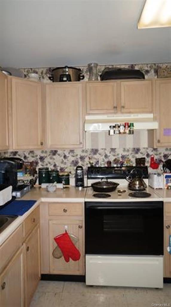 15 Bailey Lake Road Kiamesha Lake, NY 12751 - Photo 31 of 36 a kitchen with stainless steel appliances a stove and white cabinets