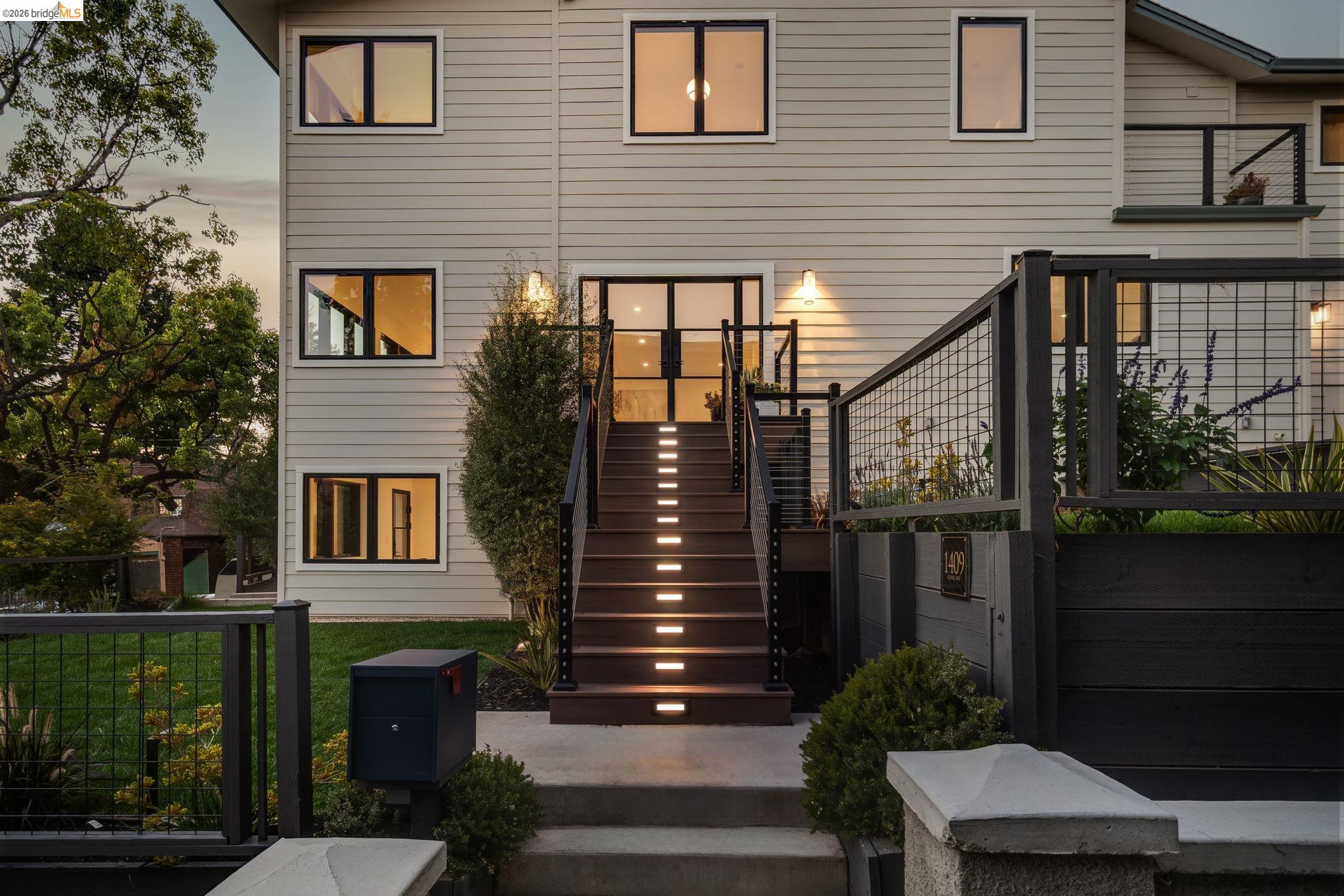 1409 Scenic Avenue Berkeley, CA 94708 - Photo 3 of 28 Modern exterior featuring horizontal siding and dark-trimmed windows