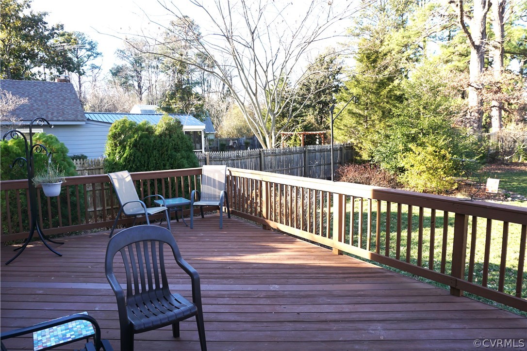 504 Henry Clay Road Ashland, VA 23005 - Photo 36 of 48 Large Deck overlooking Lawn