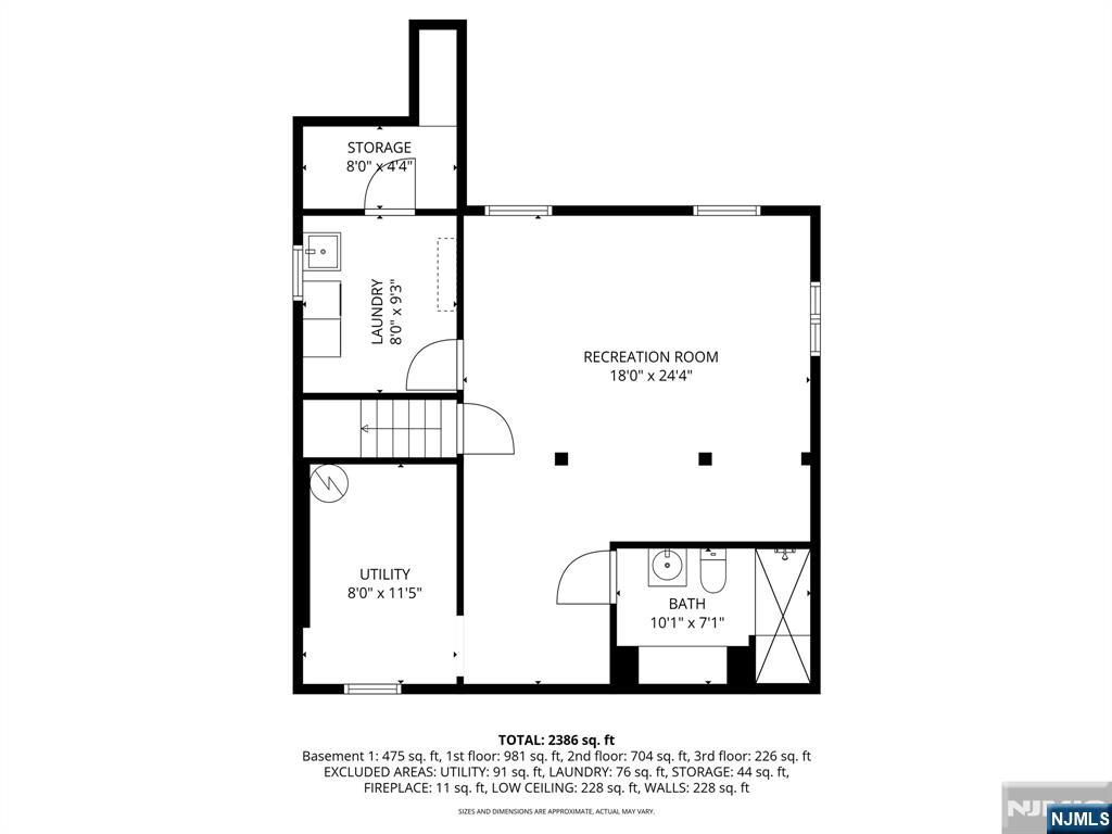 61-63 Keer Avenue Newark, NJ 07112 - Photo 30 of 33 a picture of a wall with a white wall and a painting