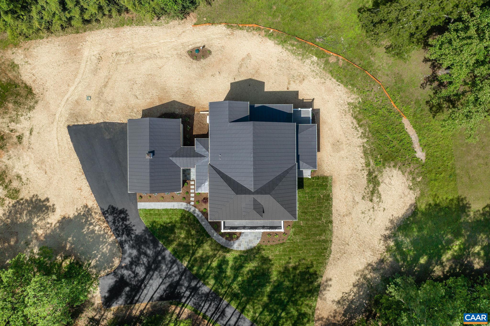 3.12 Acres Tbb Garth Road Charlottesville, VA 22901 - Photo 44 of 52 an aerial view of a house with a yard and lake view
