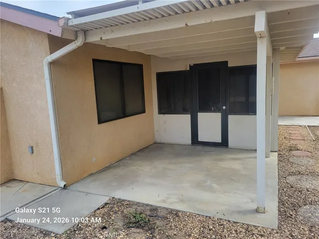 a backyard of a house