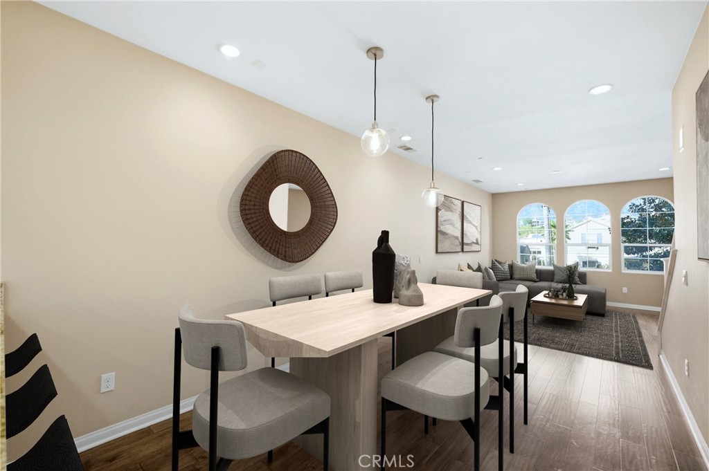 810 East Promenade, Unit C Azusa, CA 91702 - Photo 4 of 41 Dining Room Virtual Staged