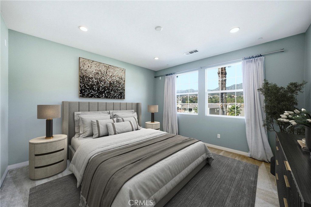 810 East Promenade, Unit C Azusa, CA 91702 - Photo 6 of 41 Primary Suite Virtual Staged